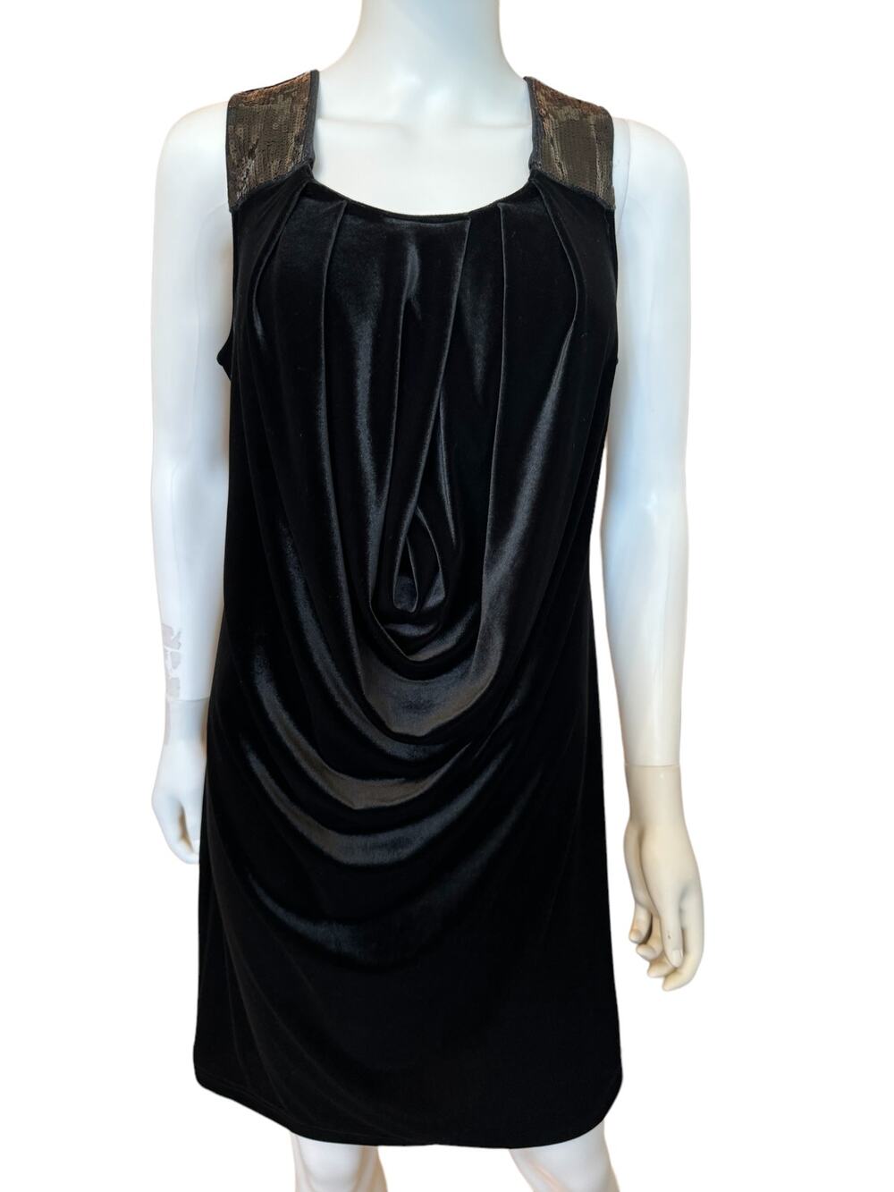 * New ~ VIVIENNE TAM ~ Ballet Rousse Velour Draped DRESS M ~ Gorgeous